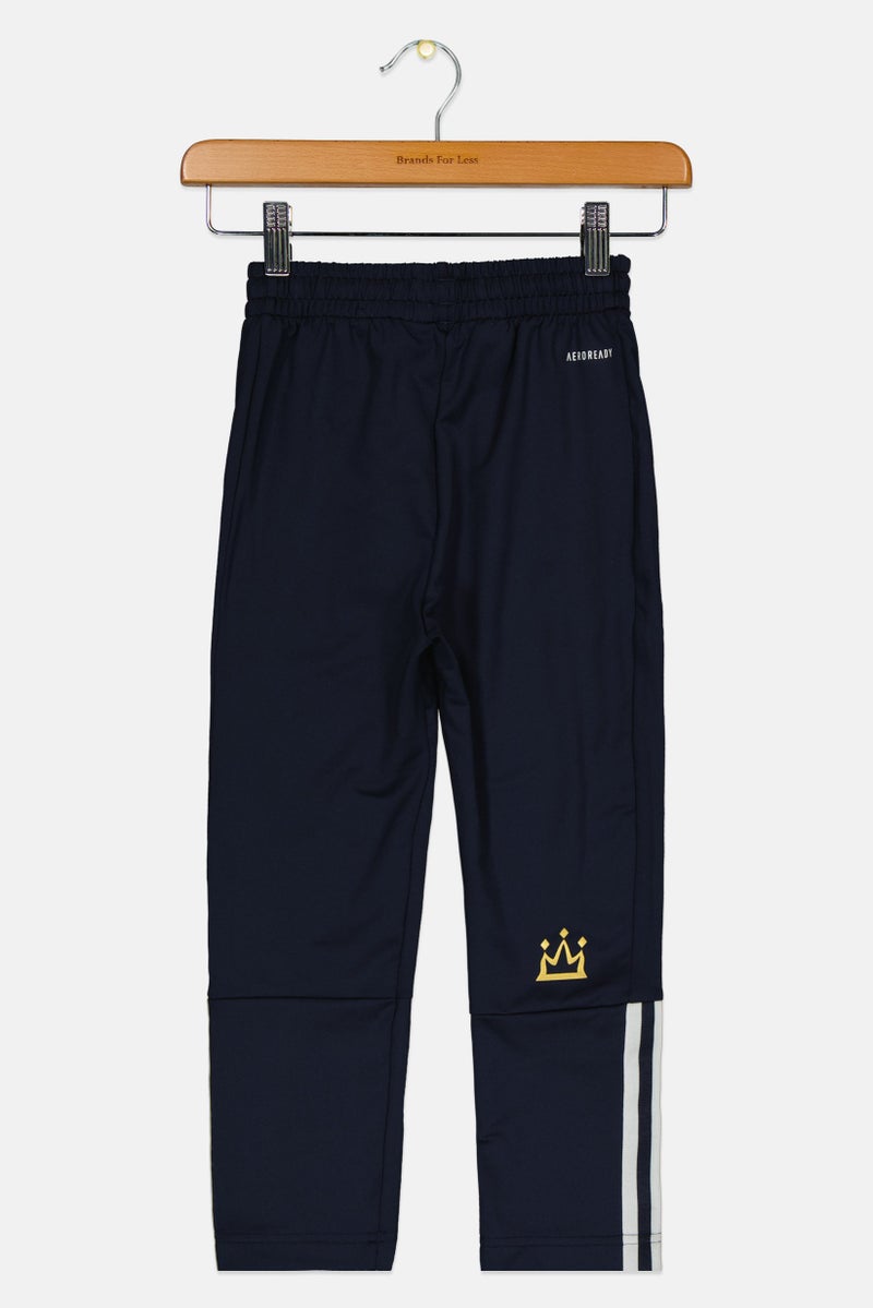 Adidas Kids Boy Brand Logo Outdoor Track Pants, Navy - Image 2